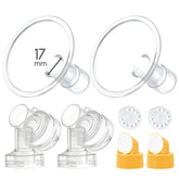 Maymom 17mm 2X breastshield closeup in BPA-free material for safe sterilization