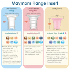 Maymom 17mm flange insert for Elvie Stride Cup provides secure 24mm shield fit