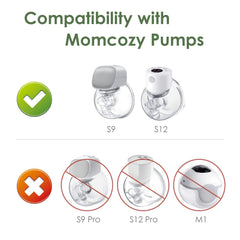 Compact 17 mm fit helps small-nippled users with compatible pumps.