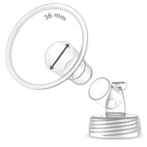 Maymom 36mm shield for Spectra S1/S2 enhances comfort during pumping