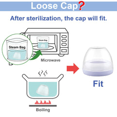 Maymom collar ring for Avent Natural bottle maintains proper cap alignment