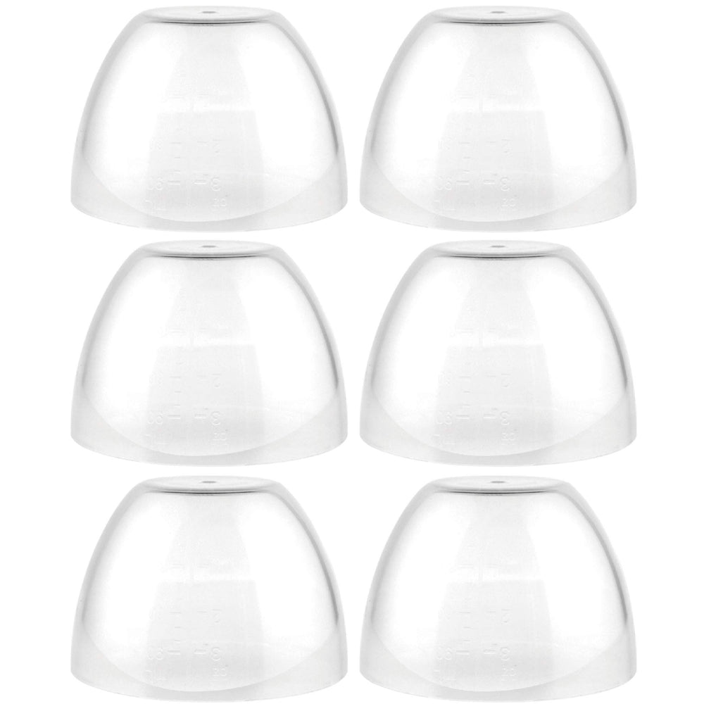 Maymom dome cap for Avent Natural screw ring—6-pack, compact packaging