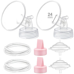 Maymom 24mm pink flange for Spectra S1/S2 with secure bottle connection