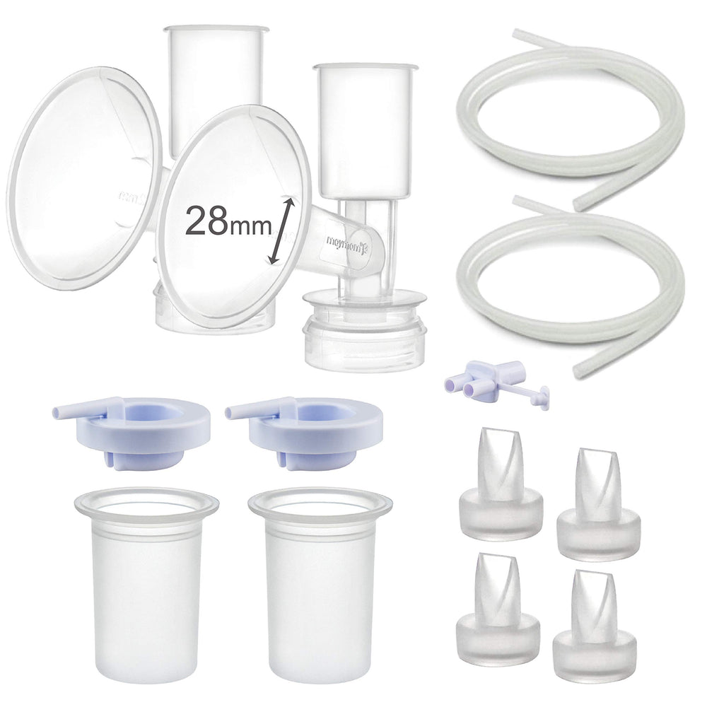 Maymom 28mm flange for Ameda Purely Yours offers a comfortable pumping fit.