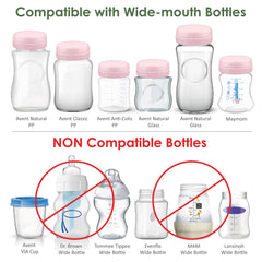 Maymom travel caps with sealing ring replace Avent natural screw rings for easy cleaning
