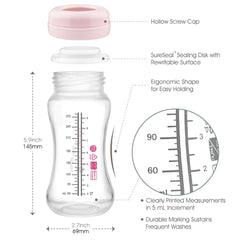 Maymom writeable top on the bottle for dating and labeling.