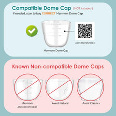 Writeable top on Maymom cap for labeling bottles during travel or daycare.