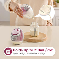 Maypott 24mm cup aligns nipple with cup edge for comfort.