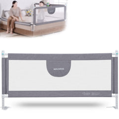 MBQMBSS 77-inch bed rails provide a secure sleep boundary for toddlers