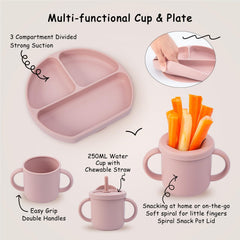 MBQMBSS adjustable weaning bib catches spills during mealtimes