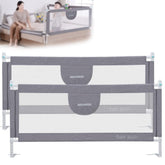 MBQMBSS bed rail 2-pack for king and queen beds with secure sleep support.