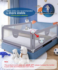 MBQMBSS soft foam padding protects little ones along the rail