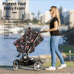 Mcewoel Mushroom baby cover top peek-hole for easy checks