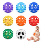 MCGMITT baby ball with holes close-up for easy grasp and sensory play