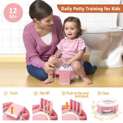 MCGMITT potty seat open pink ready for use