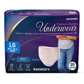 McKesson Premium Discreet Underwear front view shows discrete protection and fit