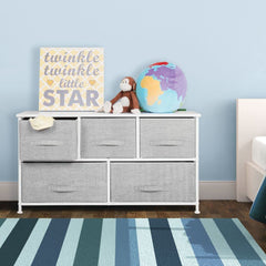 mdesign Lido fabric drawers store clothes, blankets, and essentials neatly