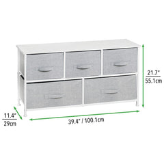 mdesign Lido nursery storage beside crib for quick access
