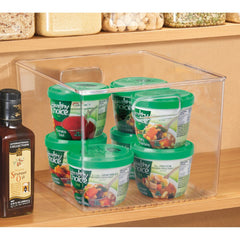 mdesign Ligne Collection fridge storage bin for beverages and dairy items.