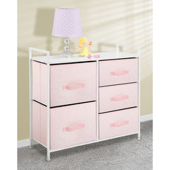 mdesign Spira dresser wood top detail shows warm, sturdy surface