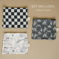 Mebie Baby burp cloths with soft touch are gentle on baby skin