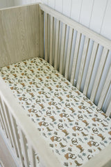 Mebie Baby Standard 52x28 crib sheet fits standard mattresses securely