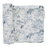 Mebie Baby Summit Muslin Swaddle, soft texture for cozy newborn comfort.