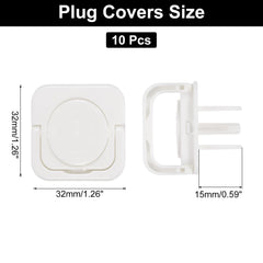 MECCANIXITY white socket covers fit standard outlets with universal compatibility.