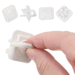 MECCANIXITY square outlet covers with flat edges blend into home decor and block access.