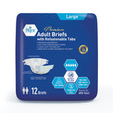 MED PRIDE maximum absorbency briefs in large size for overnight protection.