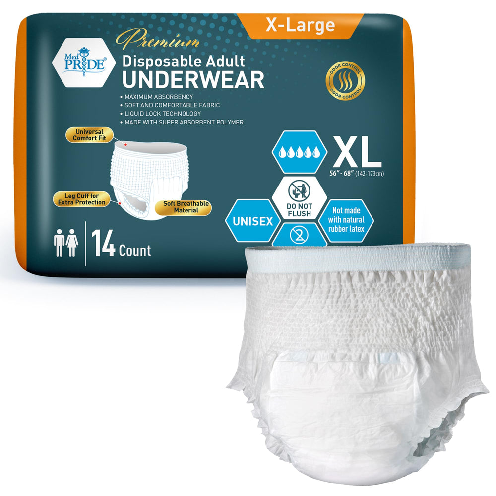 MED PRIDE Premium Underwear absorbency core for day and night protection