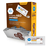 MED PRIDE vitamins A&D ointment packets front view for gentle skin protection.