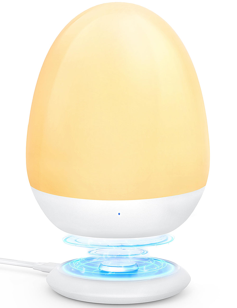 MediAcous night light in a baby room creating a soft ambient glow.