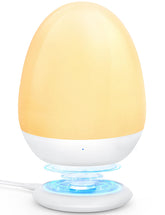 MediAcous night light in a baby room creating a soft ambient glow.