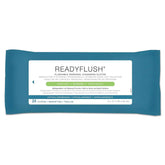 Medline ReadyFlush biodegradable wipes pack for on-the-go cleansing and easy disposal.