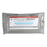 Medline ReadyFlush wipes pack front view for quick, flushable cleansing.
