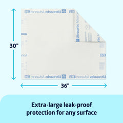 Medline Ultrasorbs embossed polymer core close-up highlights high absorbency.
