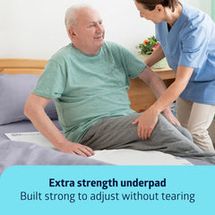 Medline Ultrasorbs quilted design traps moisture and odor.