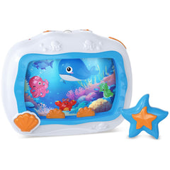 MEDMHSMA baby sleep soother ocean crib scene with gentle lights to calm fussy babies.