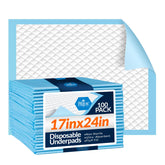 Medpride underpads 17x24 large coverage protect beds and furniture from leaks.