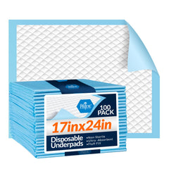 Medpride underpads 17x24 large coverage protect beds and furniture from leaks.