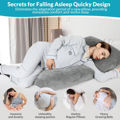 Meecoo Spring multi-position pillow adapts for lounging and sitting comfort