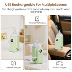 Meehuan bottle warmer precision temperature displays real-time heat level.