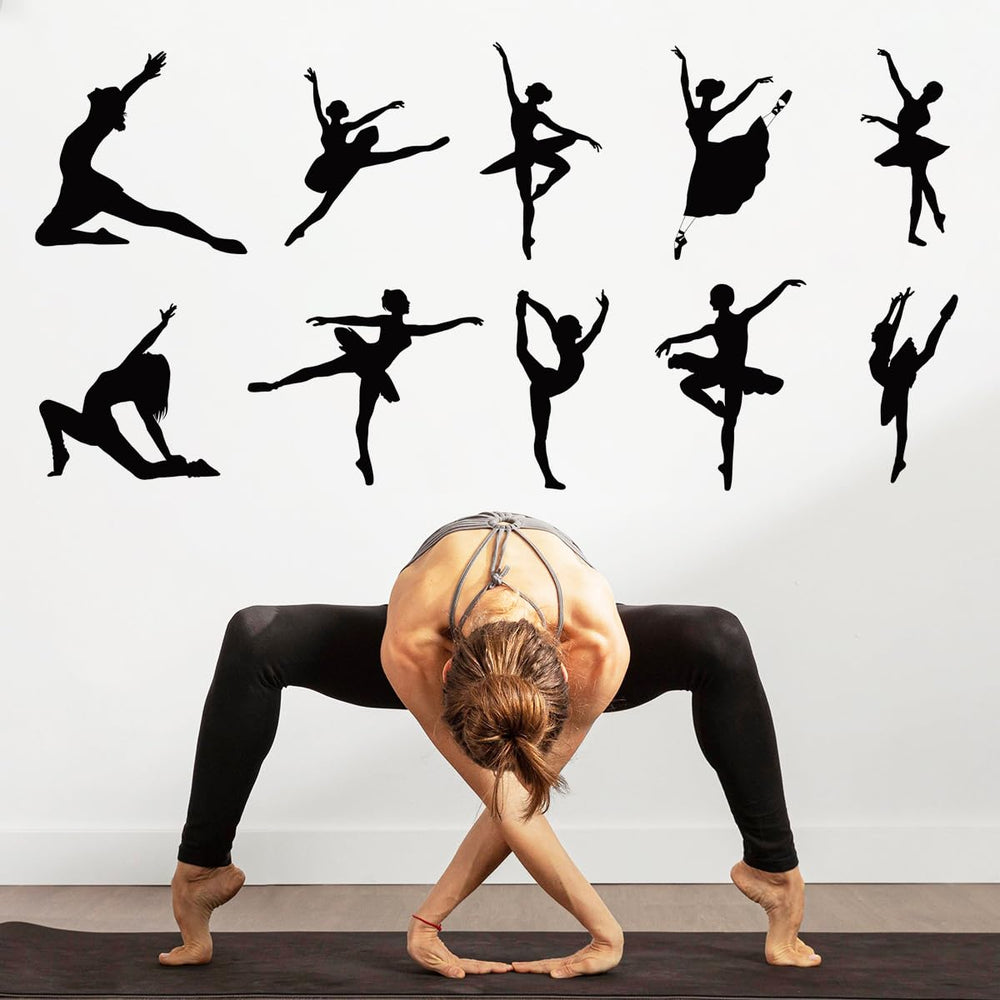 MEFOSS Dance Girls wall stickers brighten a bedroom and peel off easily.