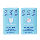 Megababe Bidet Bar pack of two for daily, gentle cleansing.