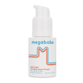 Megababe Bust Dust with pump top view showing talc-free powder for sweat absorption all day