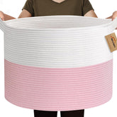 MEGASKET 115L pink basket for toy storage in the living room