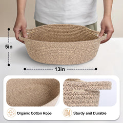 MEGASKET cotton rope gift basket ideal for nursery organization.
