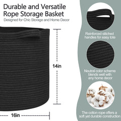 MEGASKET large black basket living room setup demonstrates versatile organization.