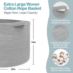 MEGASKET toy storage basket XXL, perfect for toy organization in living rooms.